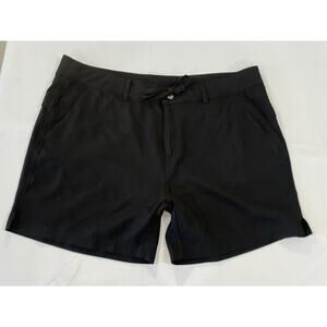 Magellan Outdoors shorts women black lightweight drawstring pockets  1X